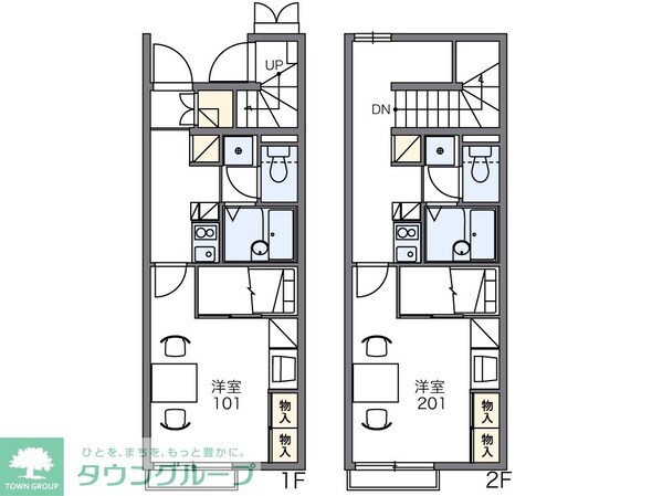 レオパレスグリーングレイスの物件間取画像
